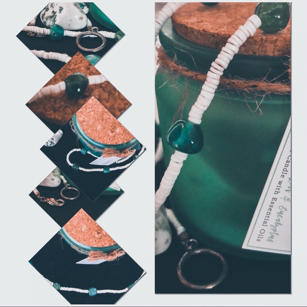 Handmade rustic turquoise appetite 💎 necklace